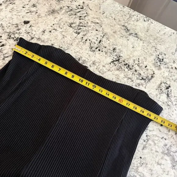 Mara Hoffman Meda Black Rib Knit Midi Skirt XL - Picture 10 of 11